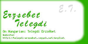 erzsebet telegdi business card